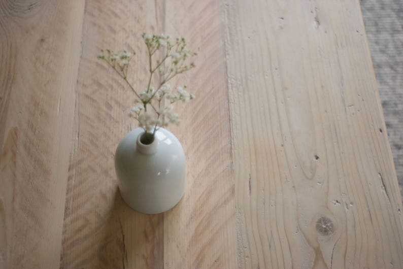 Industrial Rustic Coffee Table, Reclaimed Custom on Mid-century Hairpin legs image 5