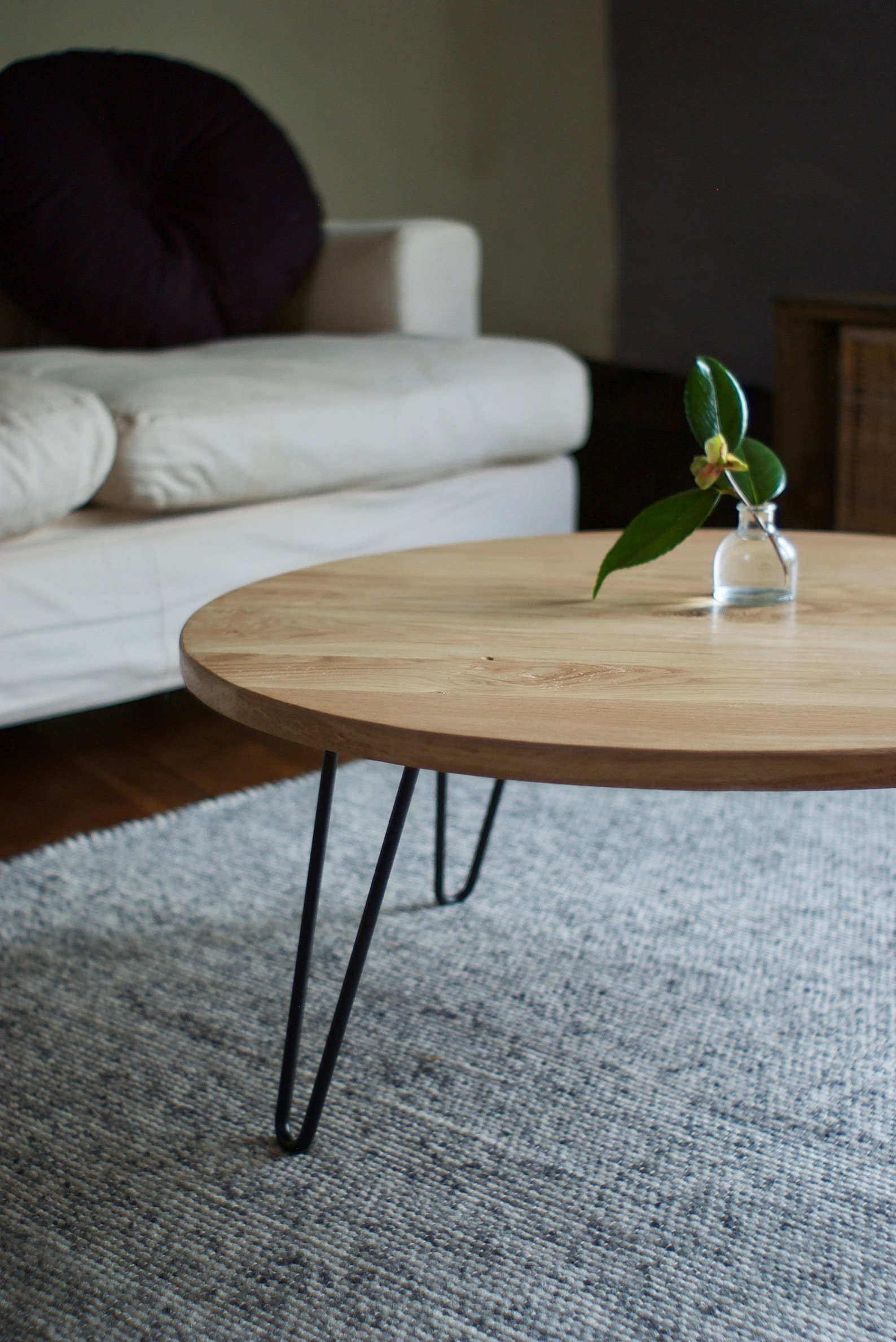 Sustainable Coffee Table Legs Reference: Sustainable Coffee Table Solid Oak On Hairpin Legs Customisable Fast