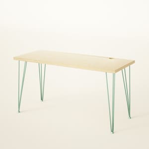 Office Desk, Plywood, for home study or work station. Minimalist, Scandinavian style, BIRCH PLY COLLECTION