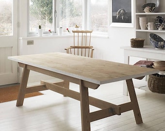 Reclaimed Wood Dining Table & Bench Set: Rustic Farmhouse Style