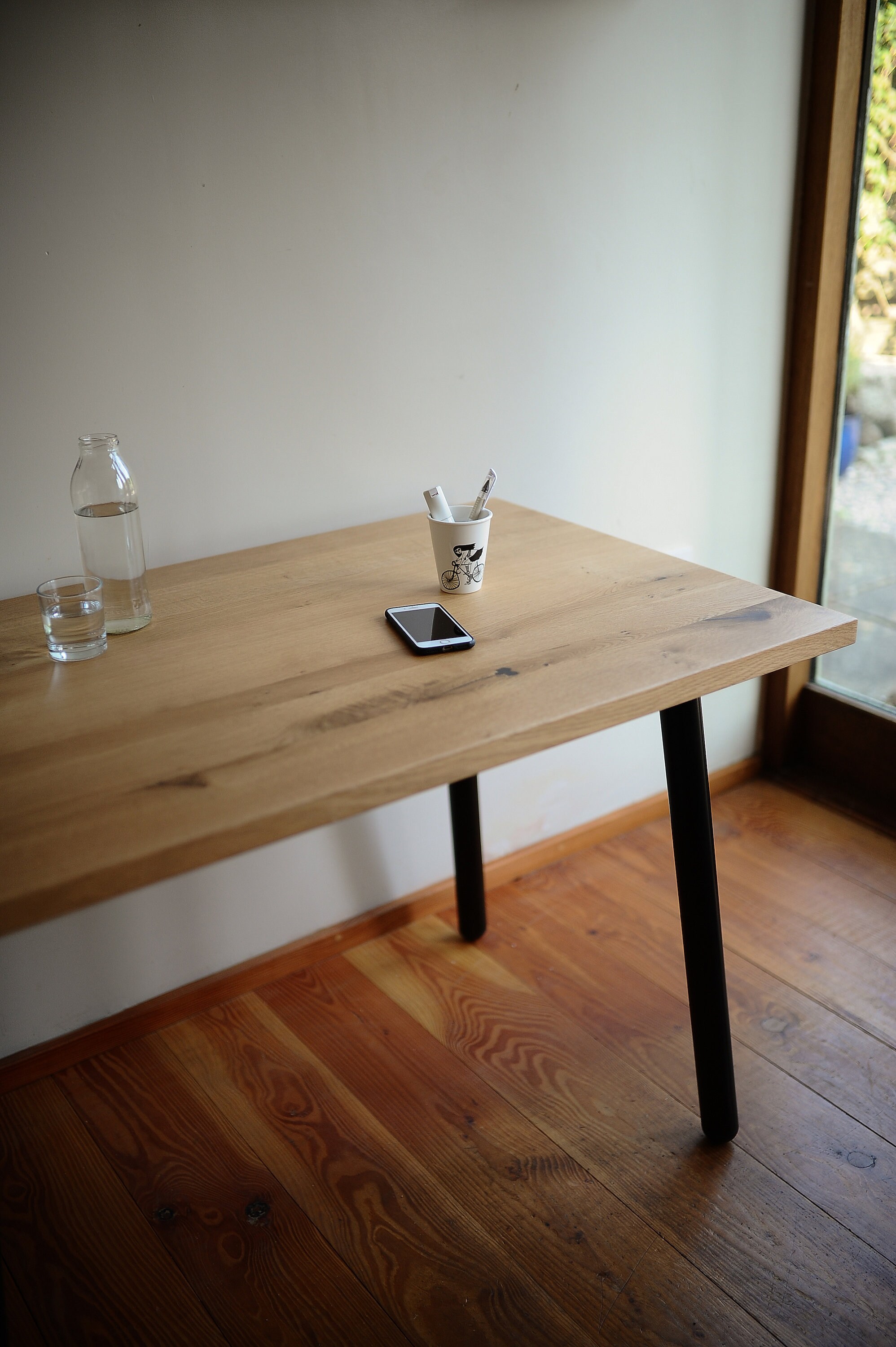 Custom cut wood desk top deals