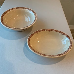 Vintage Inca Ware Shenango China Edgemere Design Serving Bowls