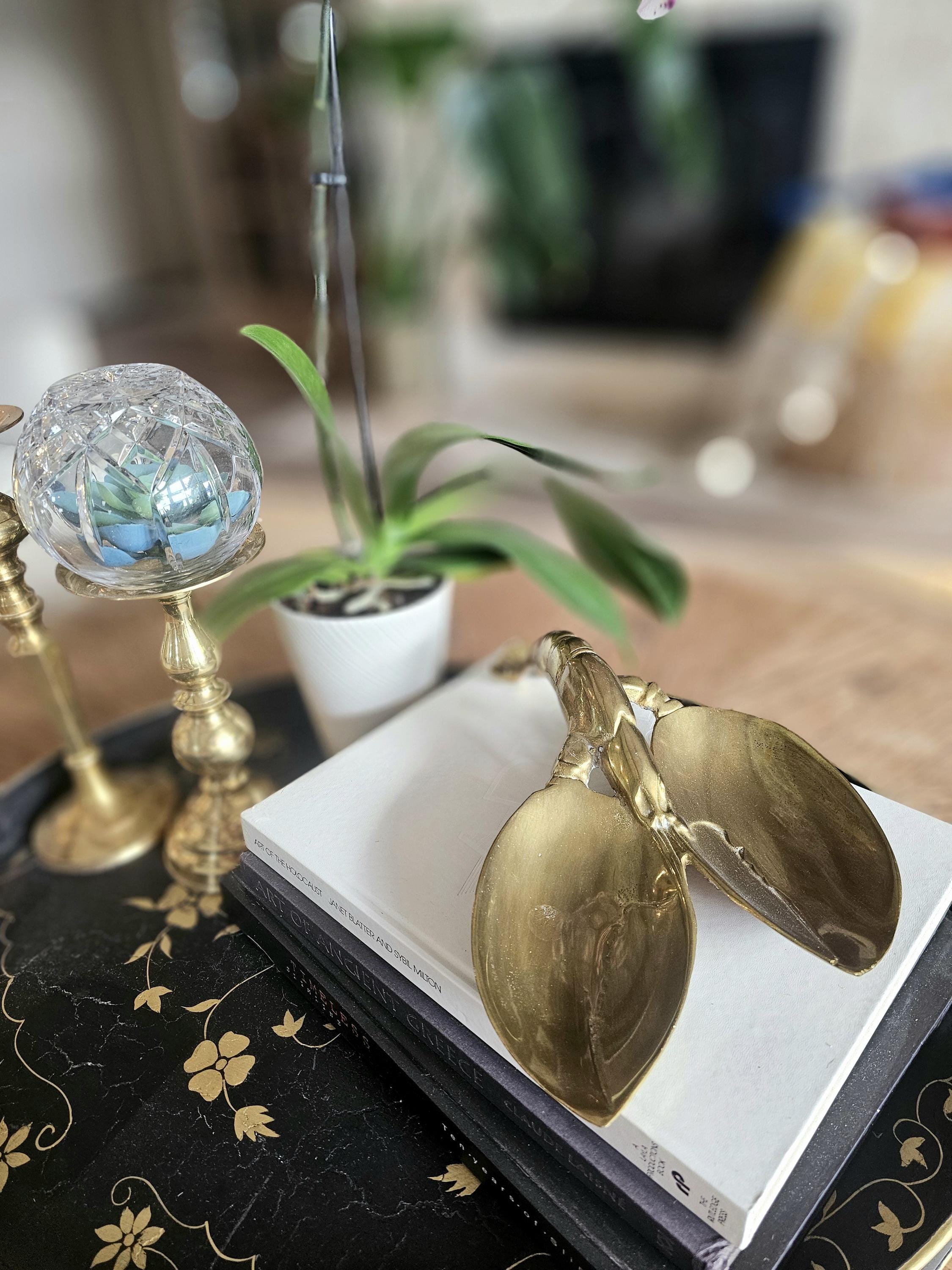 Bruce Fox Design for Royal Hickman, Brass Shrimp Serving Platter