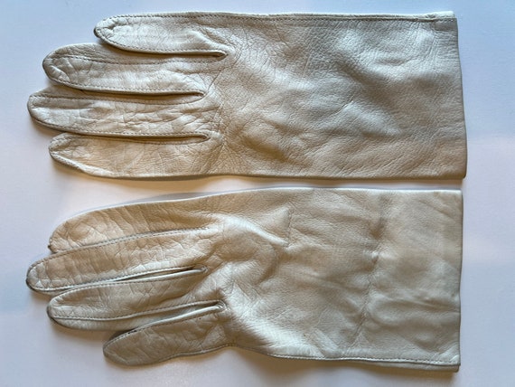Vintage Driving Winter Leather Deerskin Gloves - image 5