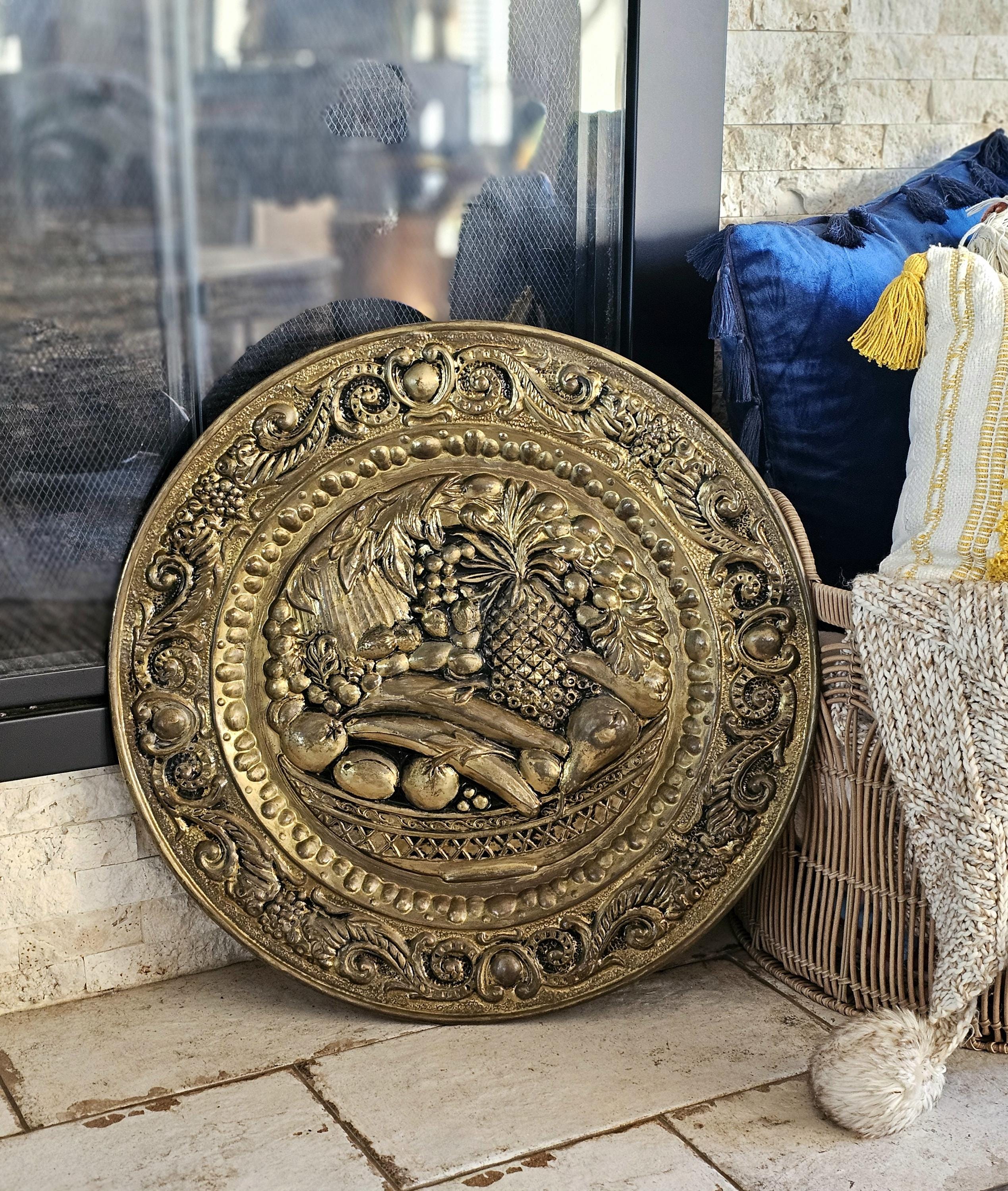 Vintage Brass & Copper Wall Plate Art – 22