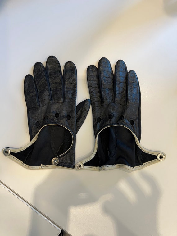 Vintage Driving Winter Leather Deerskin Gloves - image 4