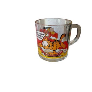 Vintage 1978 McDonalds Garfield Glass Mug collectable