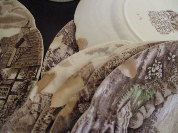 Authentic Vintage Johnson Bros. Olde English Countryside Plates