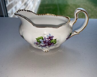 Royal Stafford “Sweet Violets” Bone China Petite Creamer made in England