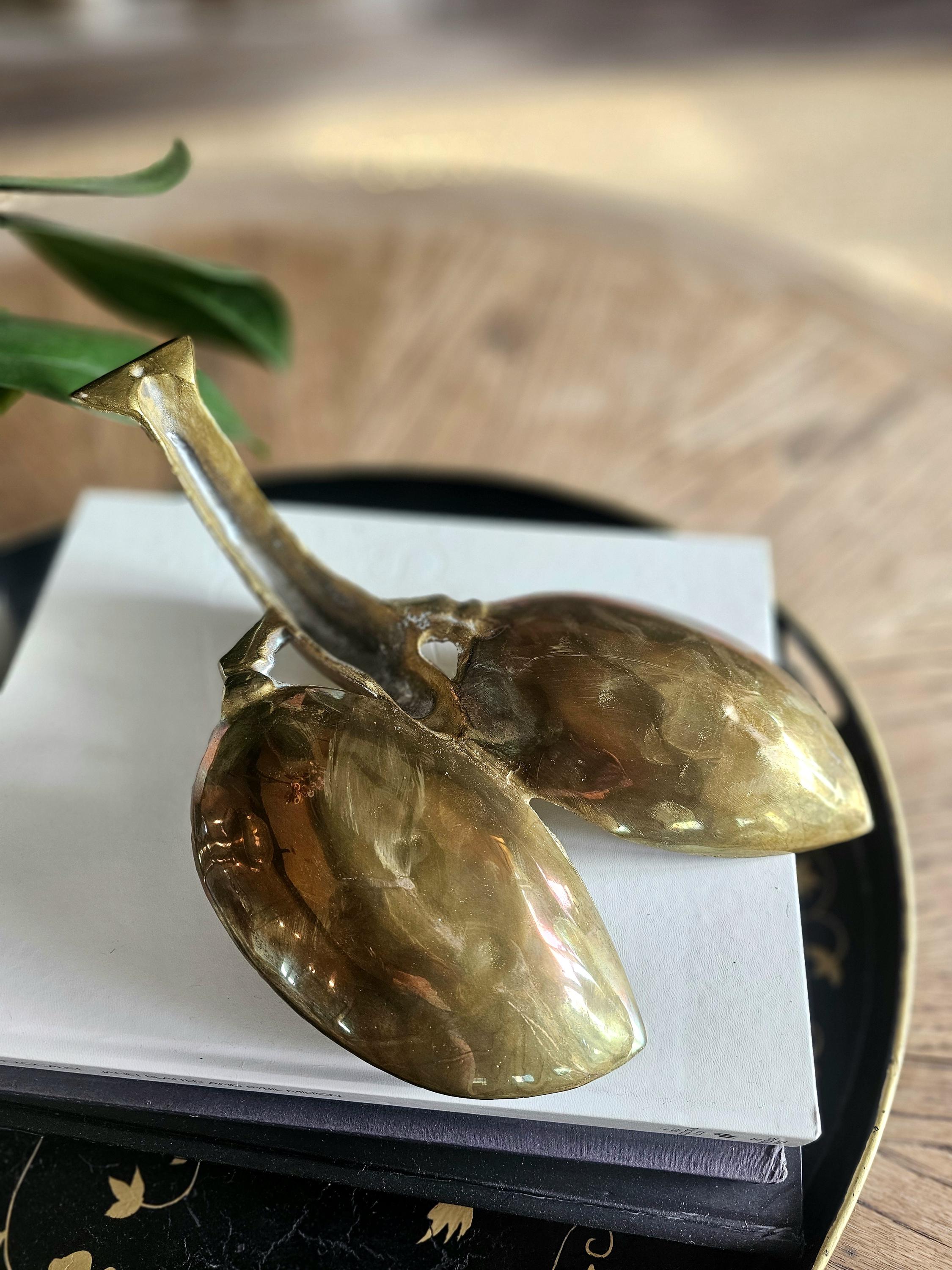 Bruce Fox Design for Royal Hickman, Brass Shrimp Serving Platter