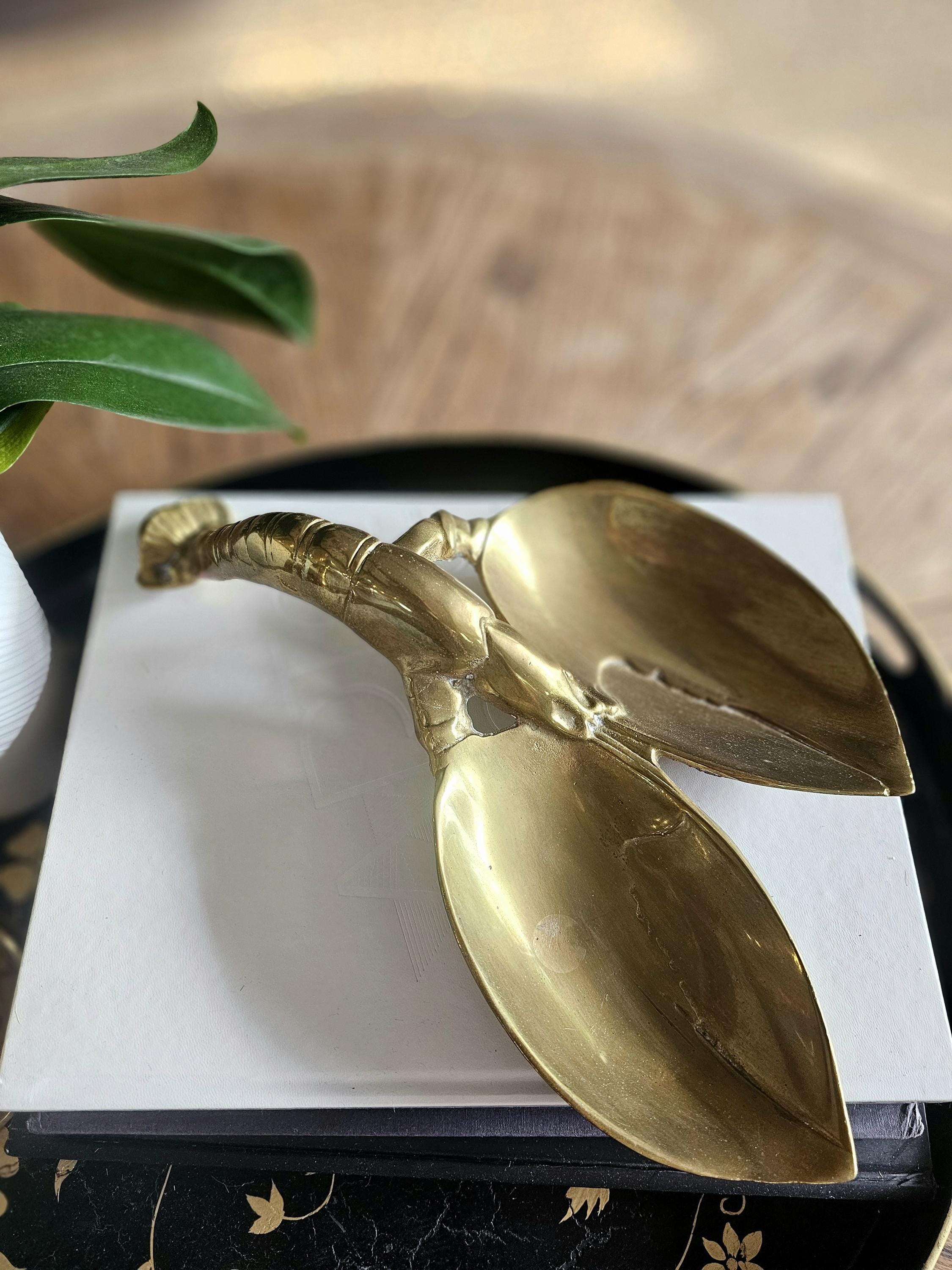 Bruce Fox Design for Royal Hickman, Brass Shrimp Serving Platter