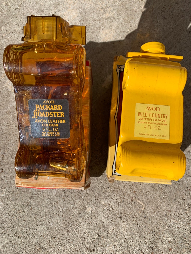 Vintage Avon Mens Cologne Cars With Box Etsy
