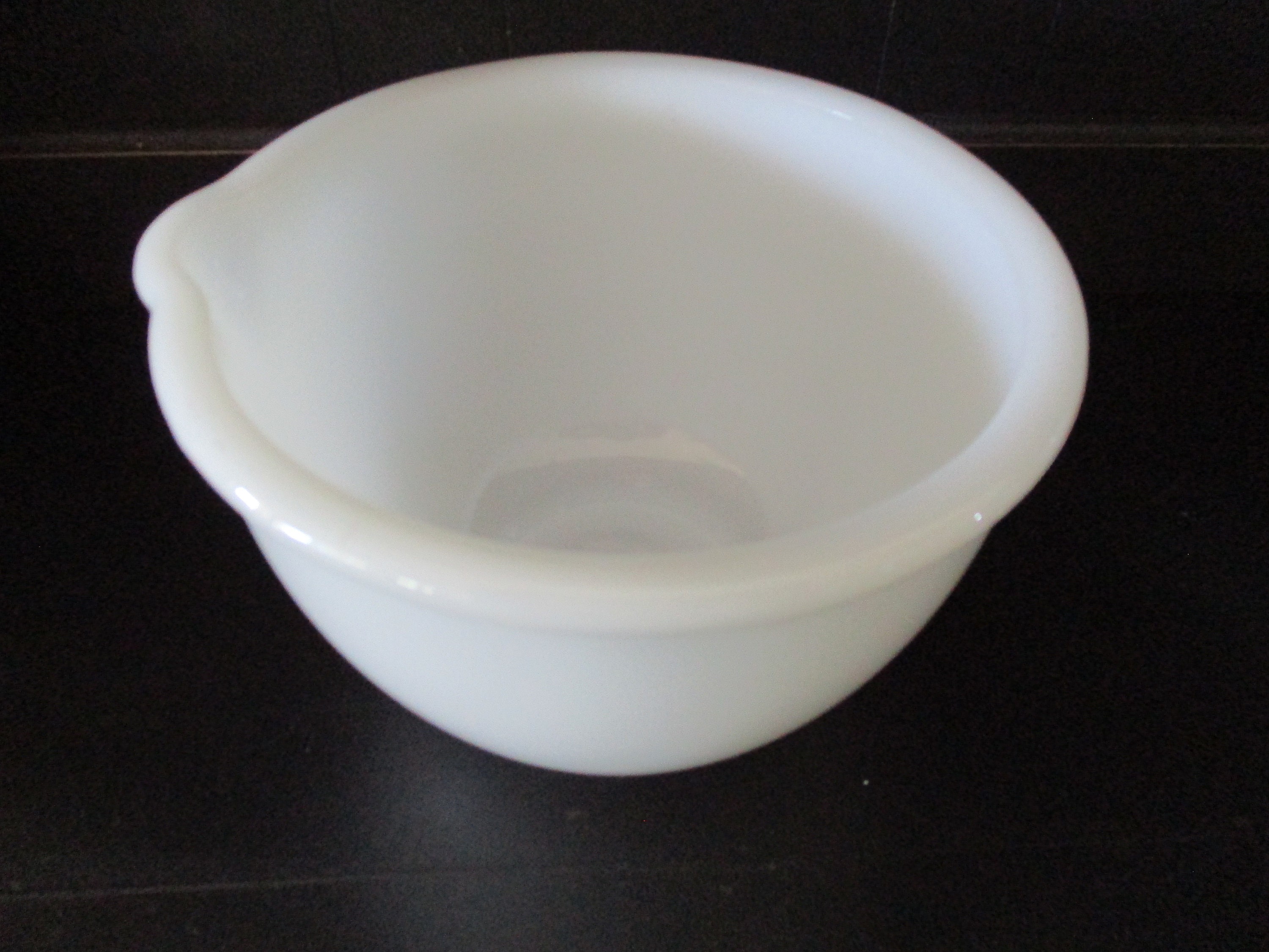 Vintage Glasbake Milk Glass Mixing Bowl - Sunbeam Kitchenware - Etsy