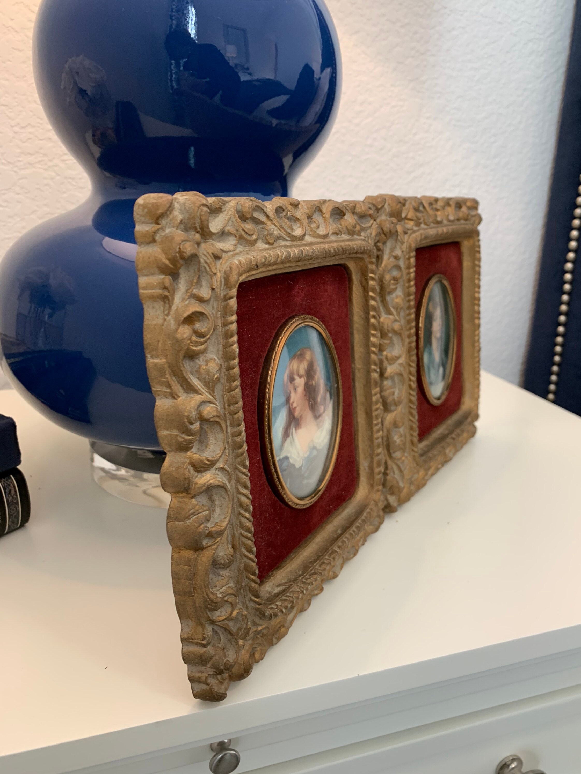 Vintage Cameo Creations Collectible Art Set of 2 Etsy