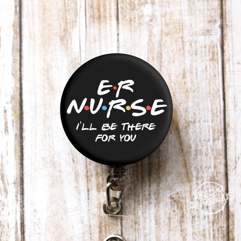 Friends Badge Reel Theme Font Tv Show Gift For Er Nurses Etsy