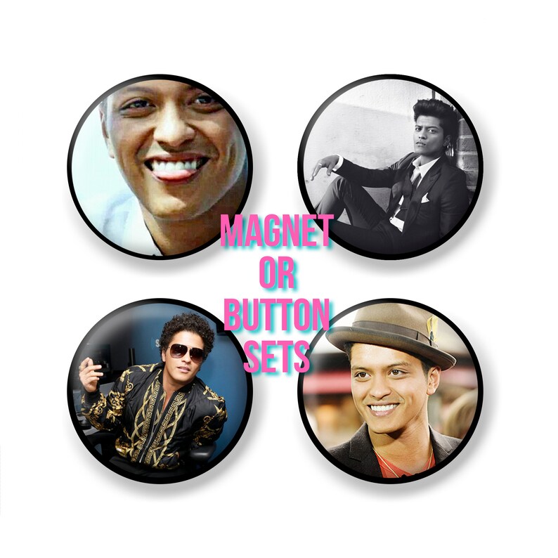 Bruno Mars Locker Decor Back To School Dorm Magnets Gifts Etsy
