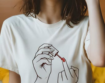 Bold Statement Art Shirt, Minimalist Empowerment Illustration T-shirt, Comfort Colors Tee with Sass, Unapologetic Streetwear,Gift with Humor