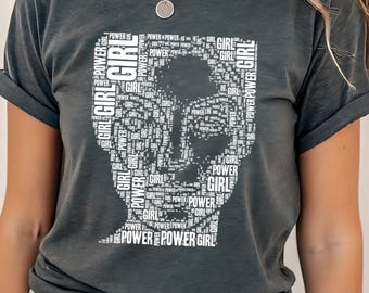 Girl Power Art T-Shirt, Feminist Power Shirt, Strong WomenTee, Womens Rights Shirt, Female Statement Shirt, Comfort Colors Feminist Tee