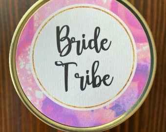 Bride Tribe Candle, 4oz, 8oz, 16oz, Mason Jar, Soy, Customized, handmade