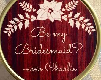 Will You Be My Bridesmaid Candle, 4oz, 8oz, 16oz, Mason Jar, Soy, Customized, handmade