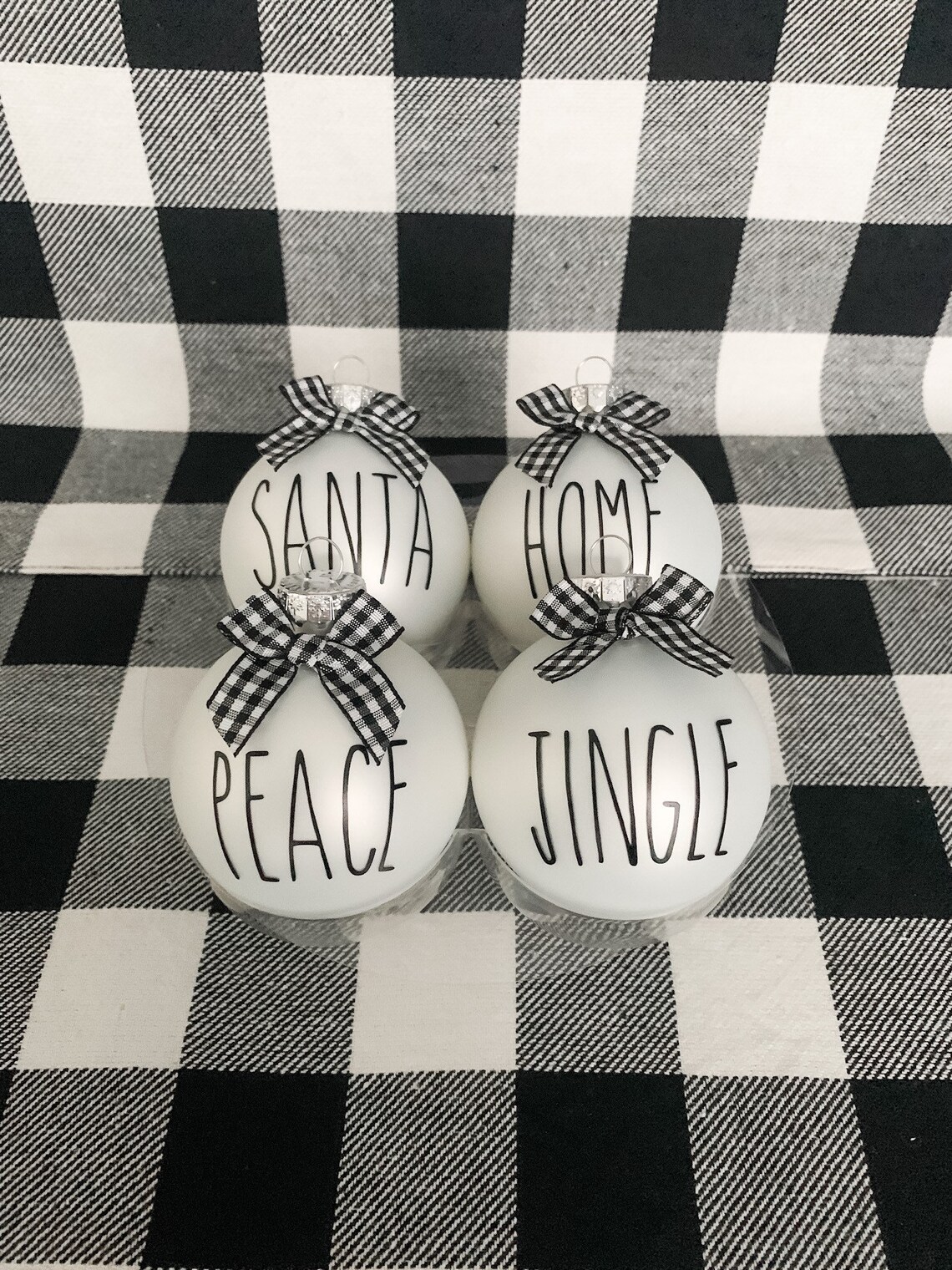 Rae Dunn Inspired Ornaments Custom Ornament Personalized Etsy