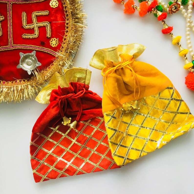 50 Indian Return Gift Favor Bag Indian Wedding Potli Bag