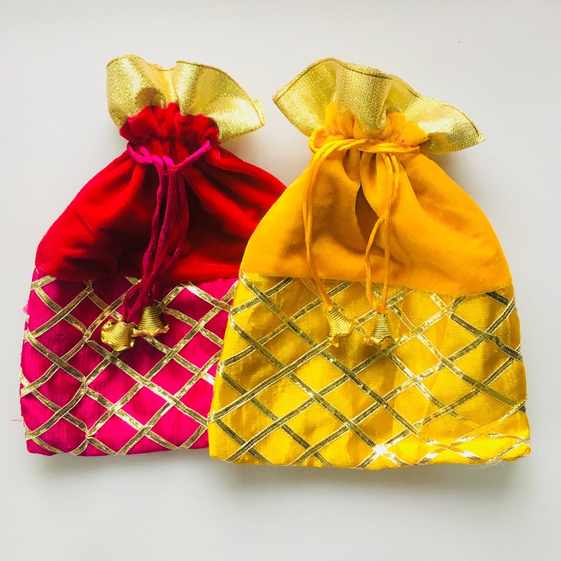 50 Indian Return Gift Favor Bag Indian Wedding Potli Bag | Etsy