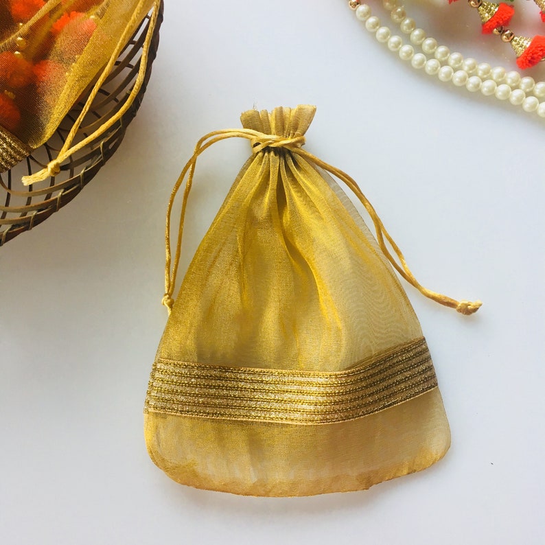 12 Wedding favor bag Return Gift potli Bag Indian Party Etsy
