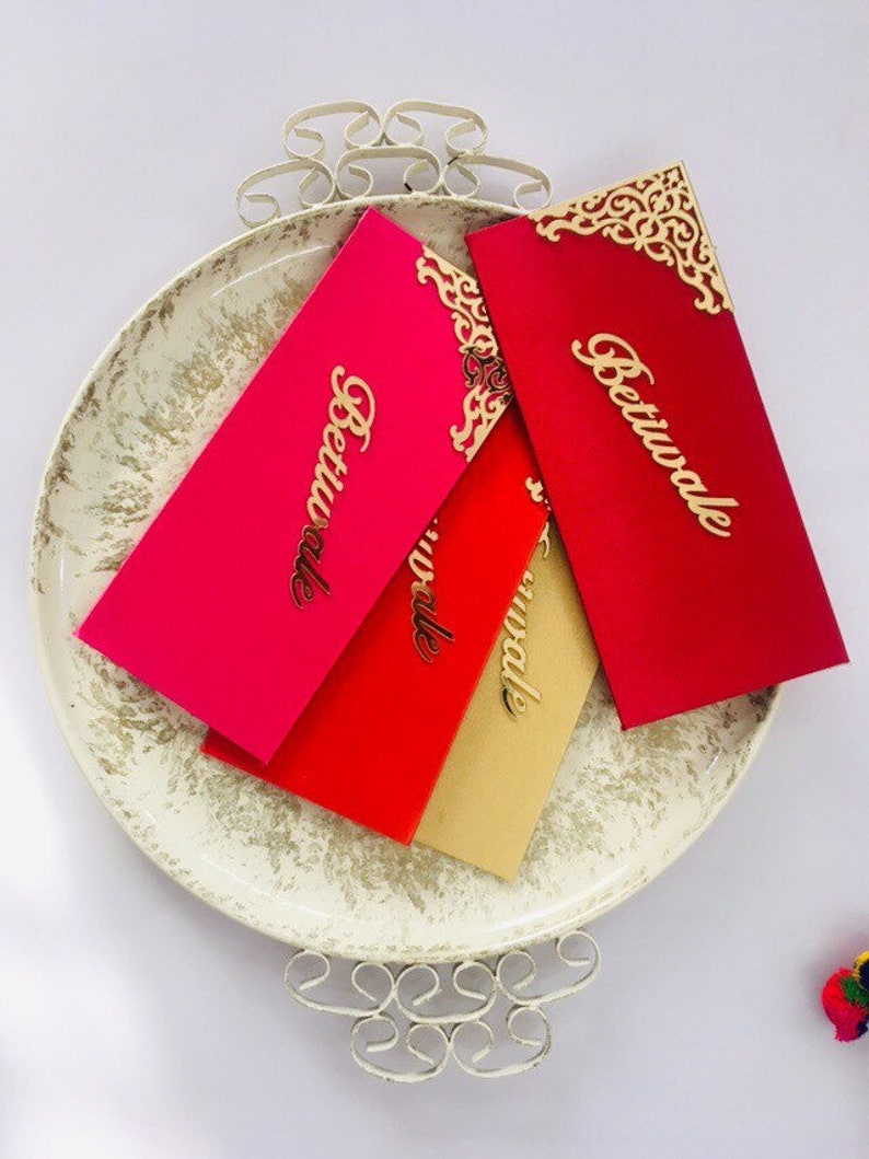 5 Money Envelopes Indian Wedding Gift Envelopes Wedding Etsy