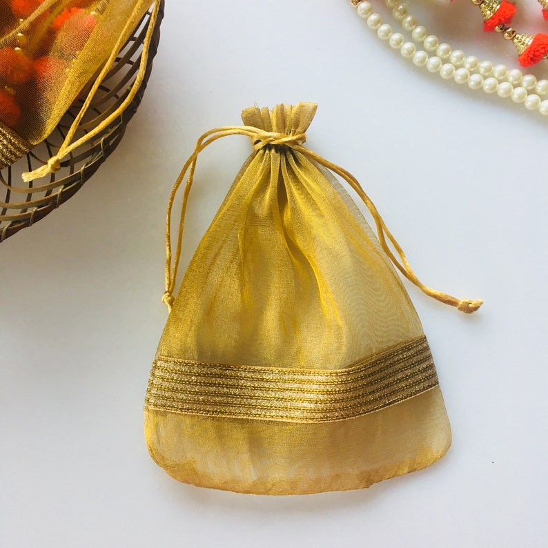 12 Wedding favor bag Return Gift potli Bag Indian Party | Etsy