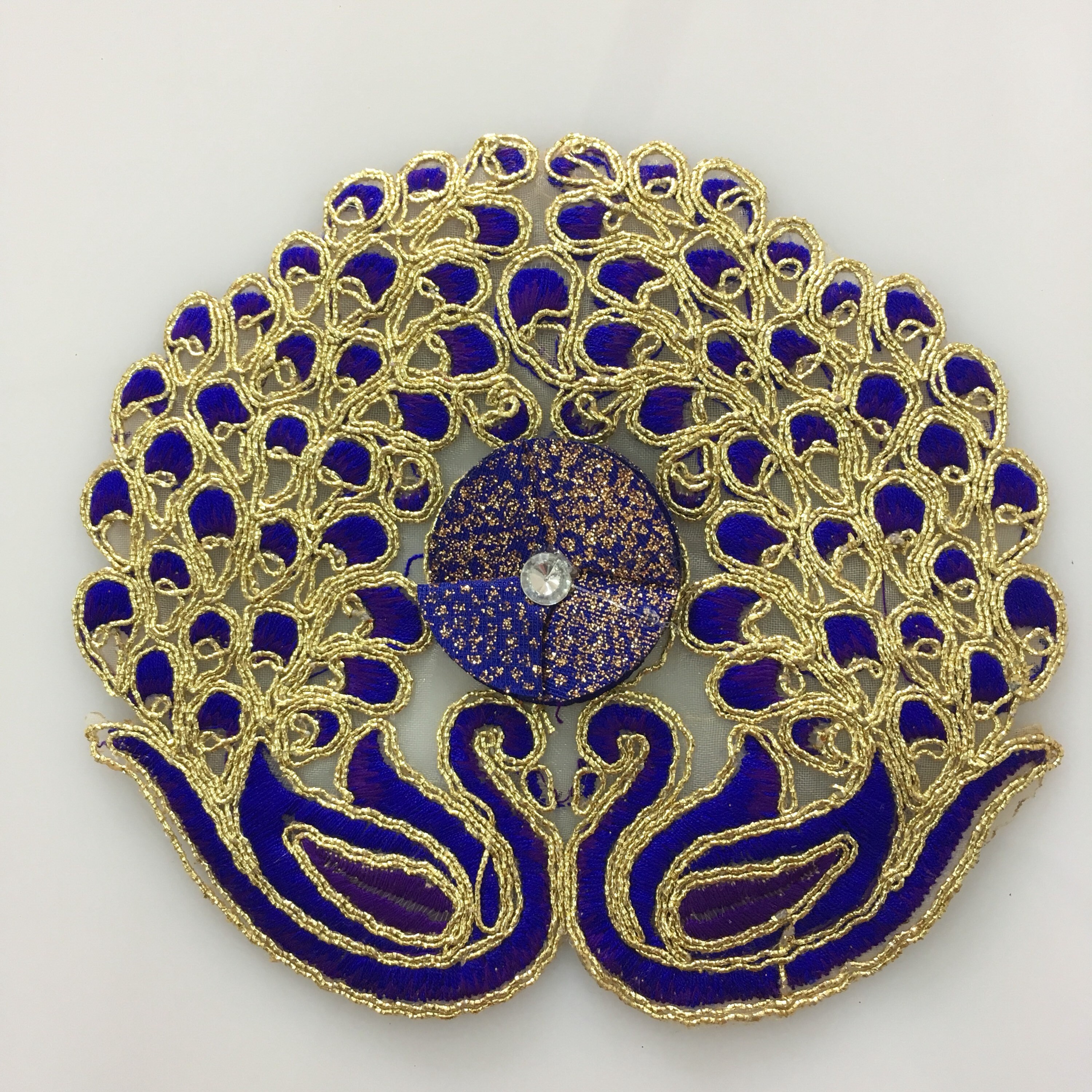 Indian Appliques Ethnic Patches Set of 2 Peacock Design Etsy