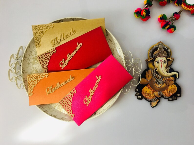 5 Money Envelopes Indian Wedding Gift Envelopes Wedding Etsy