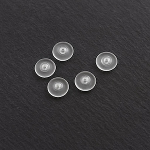 Hypoallergenic Ring Backings for Hoop Earrings and L Shape Studs