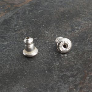 4mm Flat Disc Studs, Tiny Earrings, Modern Jewelry, Round Disc Studs, Post Earrings, Sterling silver, Stud Earrings, Minimalist Earrings image 6