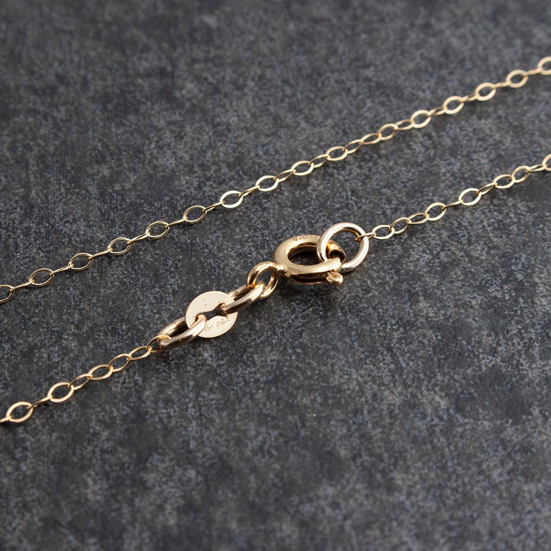 14K Yellow Gold Filled Cable Chain - Etsy