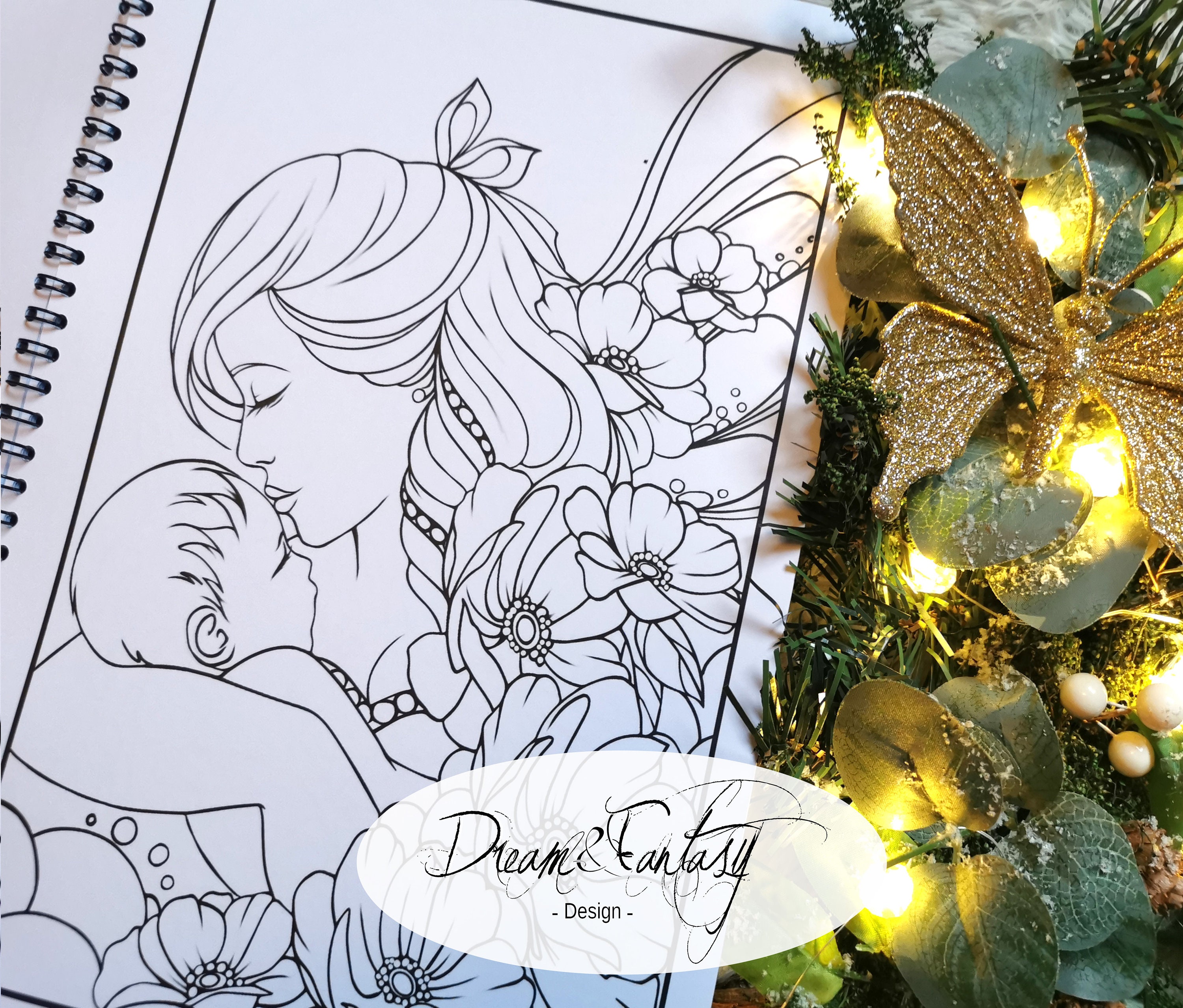 Mystery Art Coloring Book Coloring Book Etsy