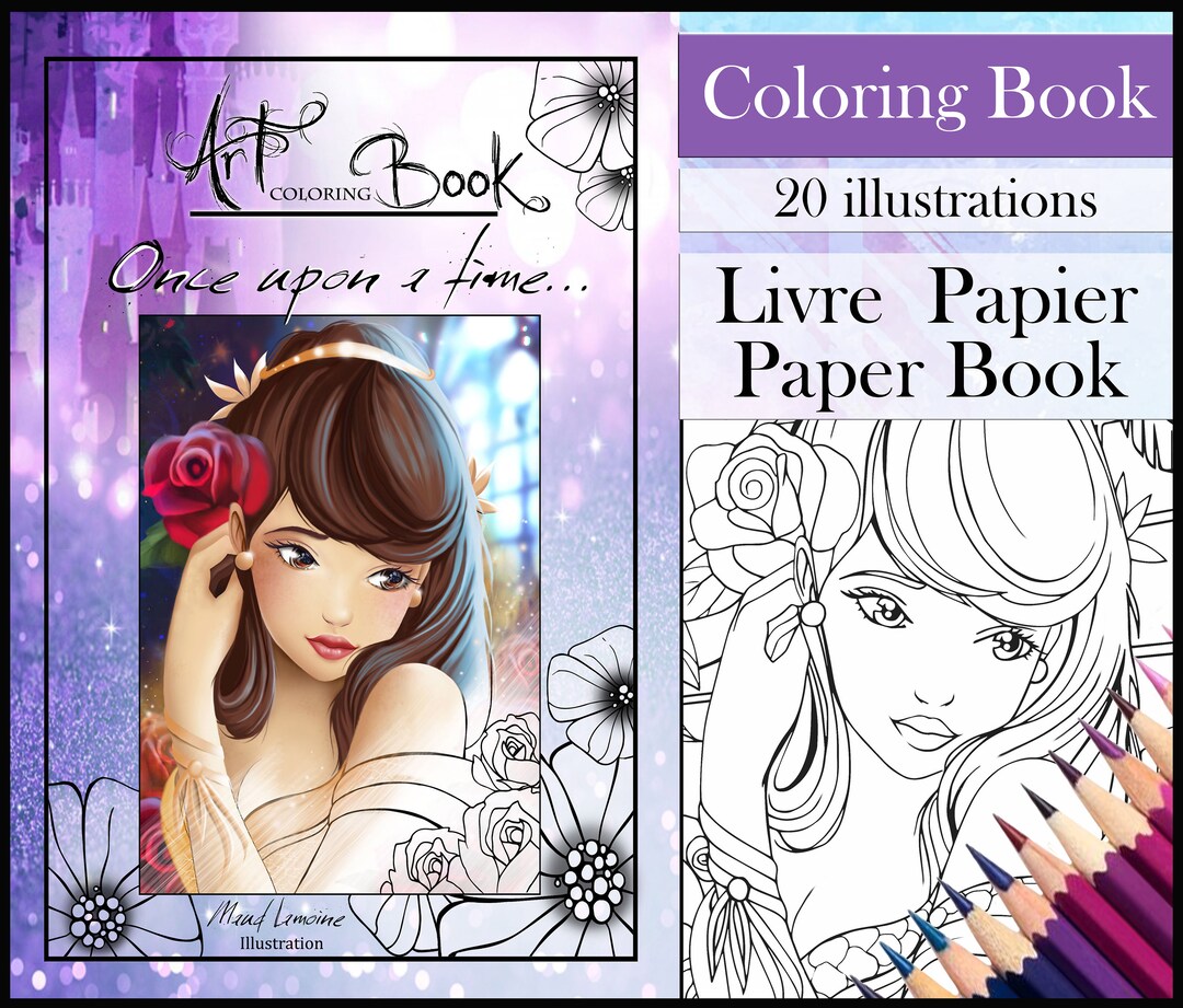 Once Upon a Time Art Coloring Book Coloring Book - Etsy