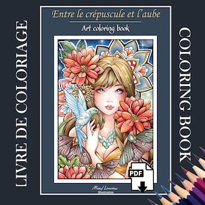 Zwischen Dämmerung und Morgengrauen - 25 Malvorlagen - Sofortiger Download druckbarer Dateien (PDF) von Maud Lamoine - Traum und Fantasie