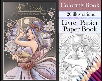 In the colors of the rising sun- Art Coloring Book- Coloring book