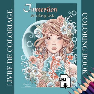 Immersion - 20 Malvorlagen - Sofortiger Download druckbarer Dateien (PDF) von Maud Lamoine - Traum und Fantasie