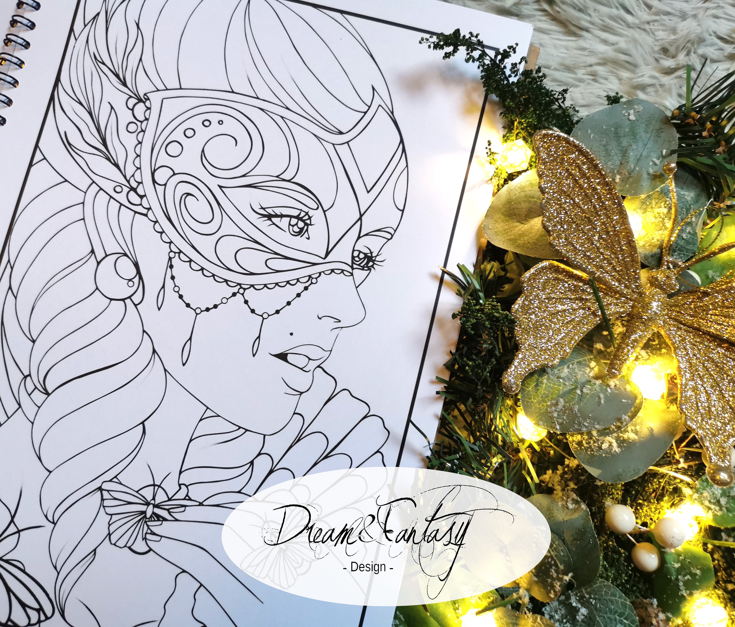 Mystery Art Coloring Book Coloring Book | Etsy