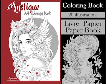 Mystique- Art Coloring Book- Coloring book