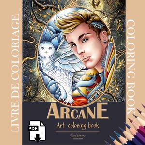 Arcane - 20 Malvorlagen - Sofortiger Download druckbarer Dateien (PDF) von Maud Lamoine - Traum und Fantasie