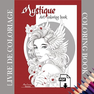 Mystique - 20 Malvorlagen - Sofortiger Download druckbarer Dateien (PDF) von Maud Lamoine - Traum und Fantasie