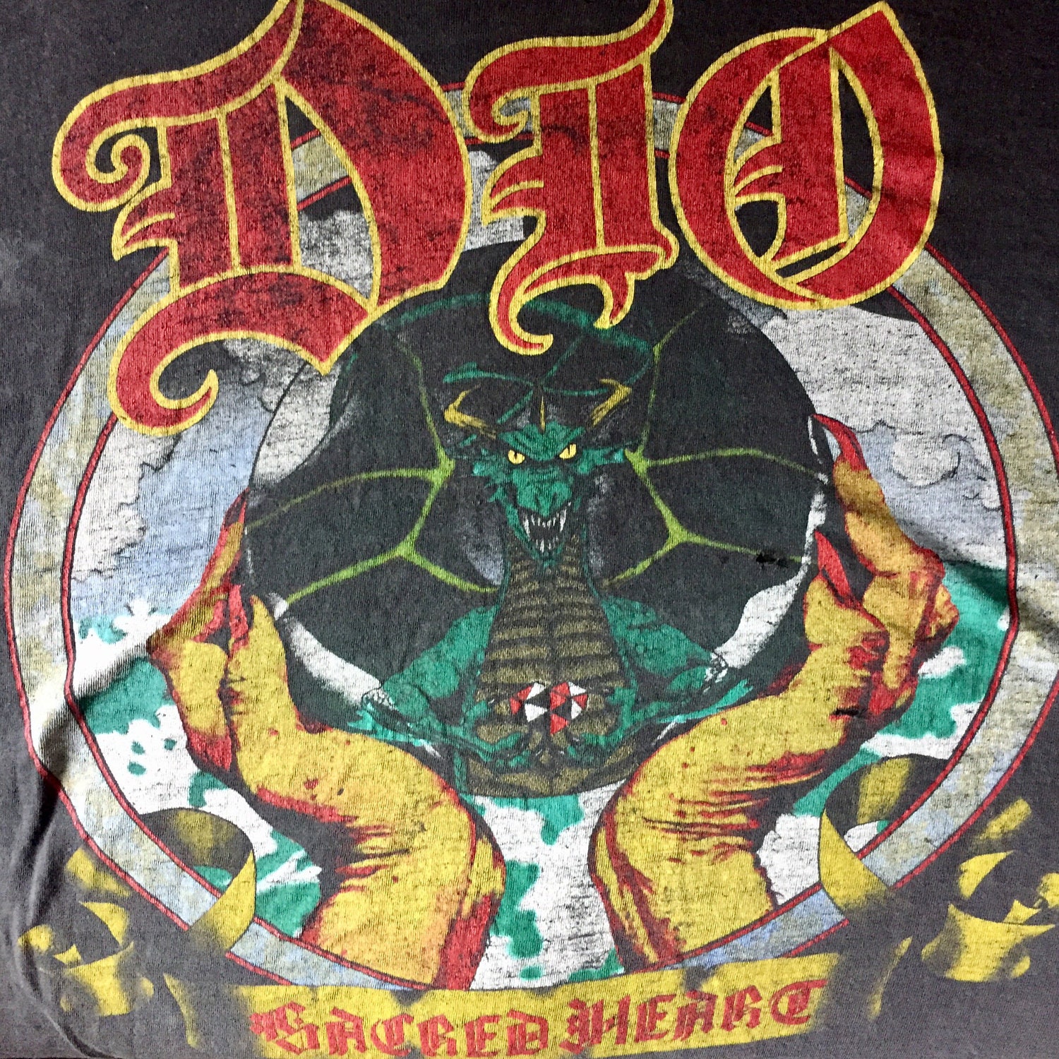 Vintage DIO T-shirt 1986 Sacred Heart Tour | Etsy UK