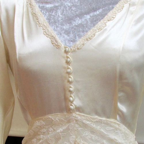 1930s Vintage Old Hollywood Ivory Lace Wedding Dress / Jacket - Etsy
