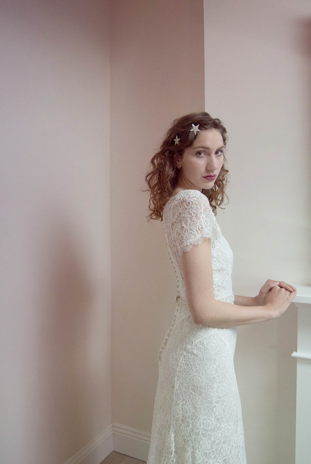 Abito da sposa vintage ispirato agli anni '30, perfetto come nuovo