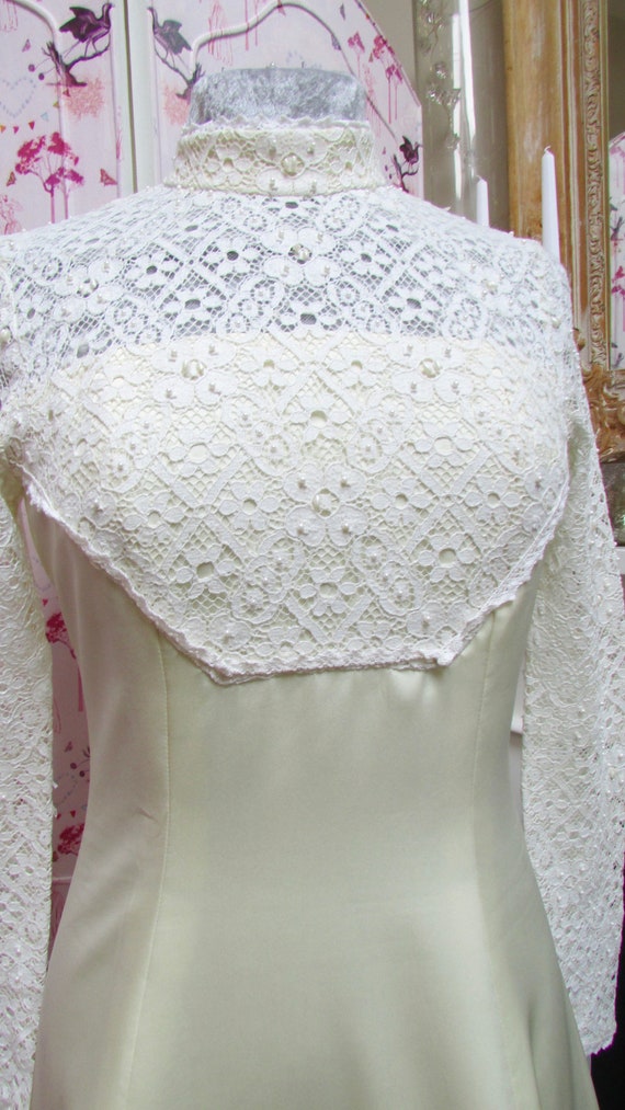 60s vintage wedding dress. Sweet simple swinging … - image 3