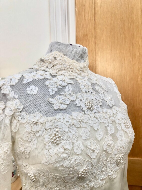 Priscilla of Boston vintage 60s wedding dress. Heavy  - Gem