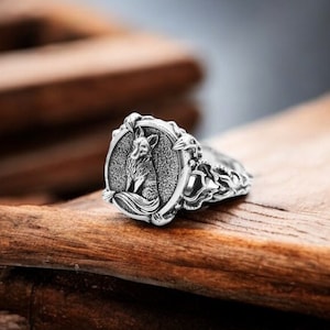 925 sterling silver Fox Ring for Women Animal Jewelry Gift Ideas